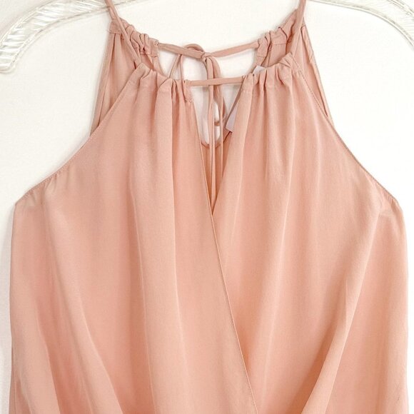 Amanda Uprichard 100% Silk wrap keyhole top Size P - Picture 3 of 5
